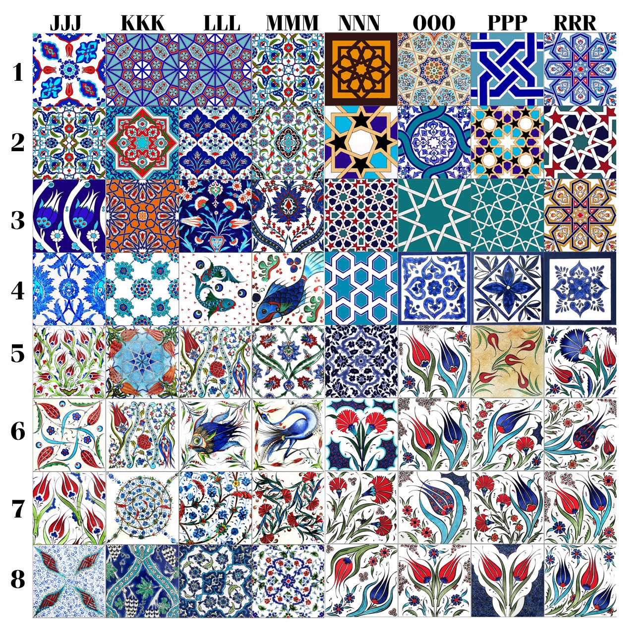 Çini Karo 5X5-10x10 YVZ-2